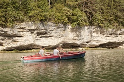 Boot fahren auf der Steyr